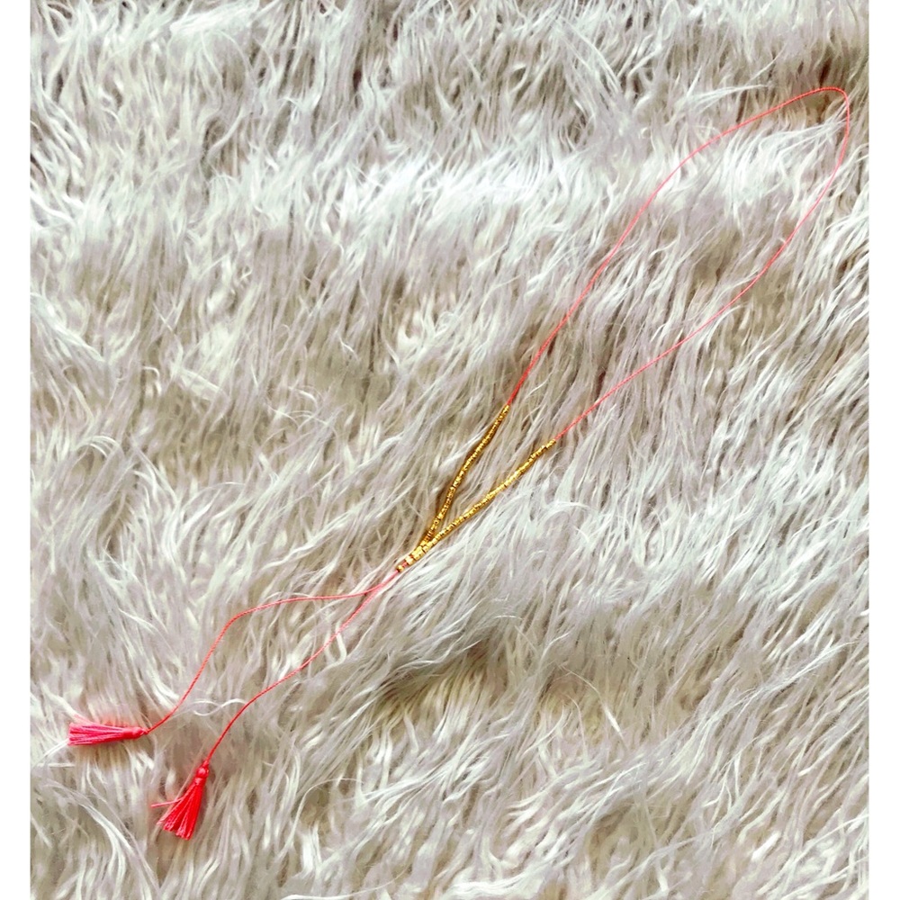 Gorjana Laguna Beaded Tassel Lariat
